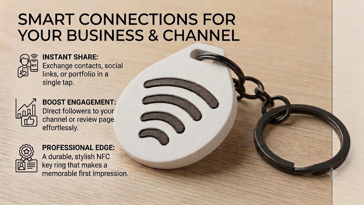 Smart Contactless NFC Keychain
